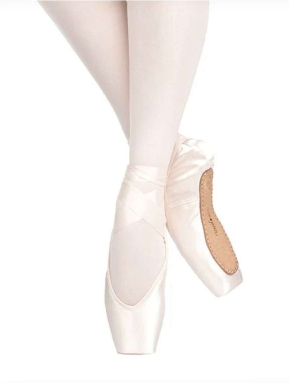 Russian Pointe RUBIN Pale Pink Satin Ballet Pointe Shoes